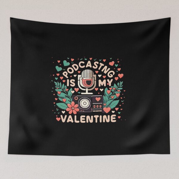 Item preview, Podcasting Is My Valentine  designed and sold by Itsheartshop.