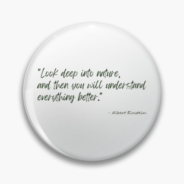 Item preview, A Quote about Nature by Albert Einstein designed and sold by Poemit.