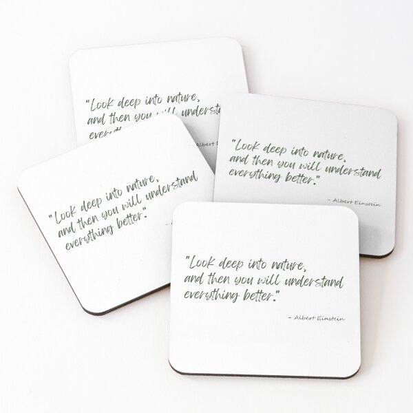 Item preview, A Quote about Nature by Albert Einstein designed and sold by Poemit.