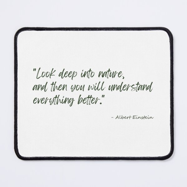Item preview, A Quote about Nature by Albert Einstein designed and sold by Poemit.