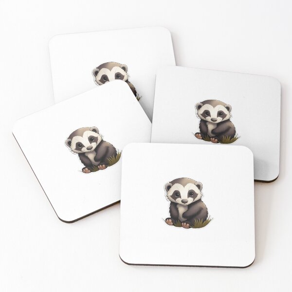 Artikelvorschau, Von Tieren inspirierte Kunst und Aufkleber von Badger Kawaii UK entworfen und verkauft von CDC40.