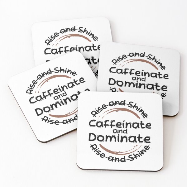 Artikelvorschau, Morning Coffee Rise and Shine Koffein und Dominanz entworfen und verkauft von wolfkin-design.
