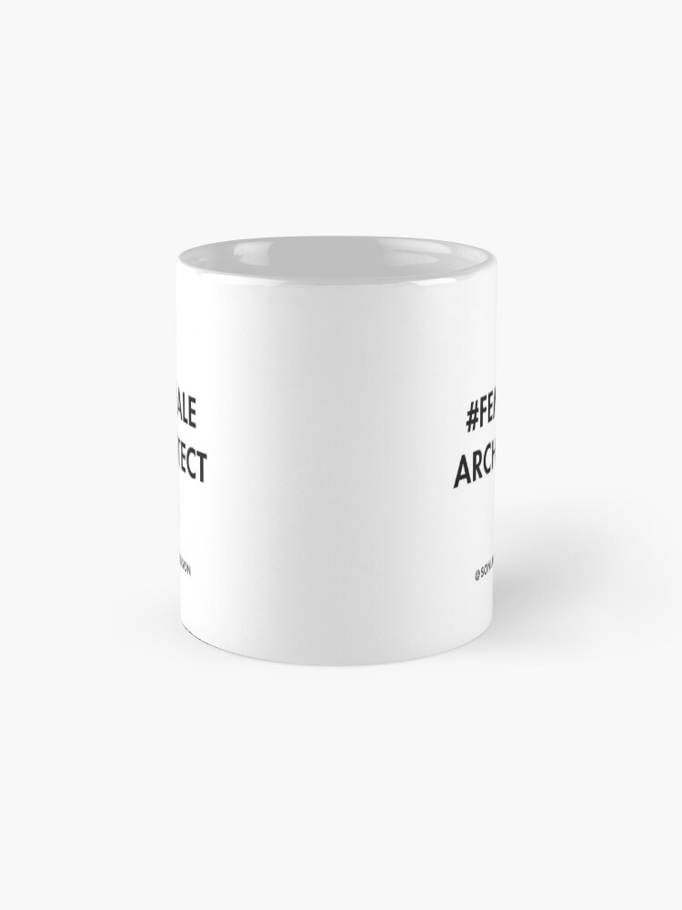 Thumbnail 4 of 6, Coffee Mug, #FemaleArchitect designed and sold by layoutlines.