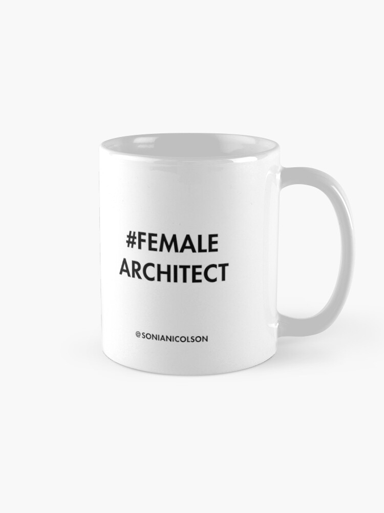 Thumbnail 5 of 6, Coffee Mug, #FemaleArchitect designed and sold by layoutlines.
