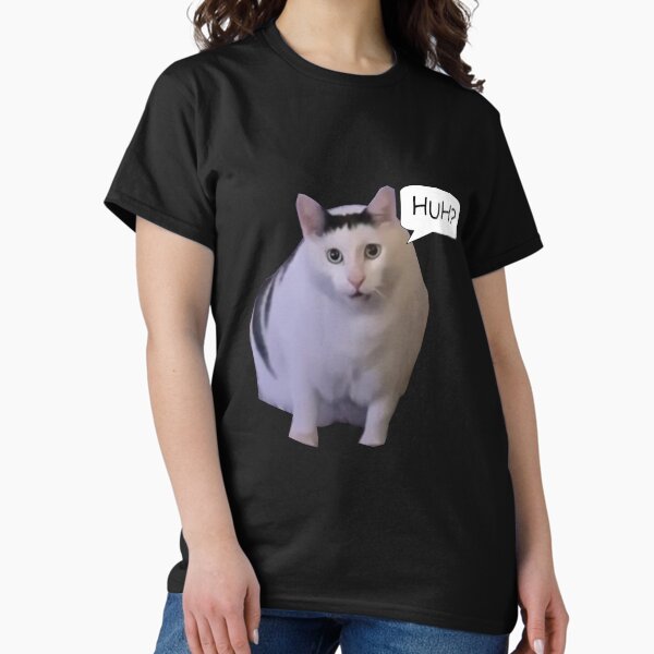 Vista previa del artículo con la obra «Eh gato meme», diseñado y vendido por FloraPlantTees.
