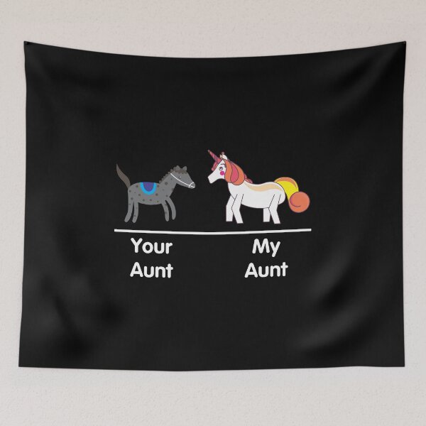 Item preview, Your Aunt My Aunt Funny Unicorn Shirt designed and sold by CreativeStrike.
