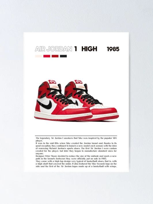 古塔つみ ポスター jordan 1 古塔つみ ポスター jordan 1 nike ストリート ヒップホップ