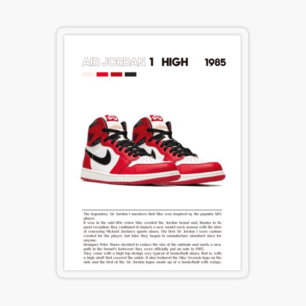 Air jordan 1 yellow Sticker