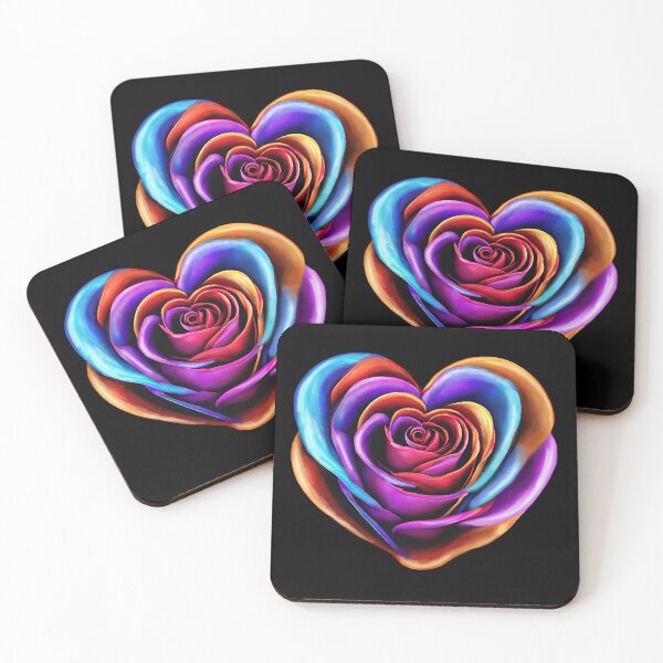 Item preview, Heart Shaped Rose-Colorful Rose designed and sold by artcolory.