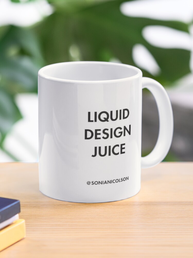 Thumbnail 1 of 6, Coffee Mug, Liquid Design Juice designed and sold by layoutlines.