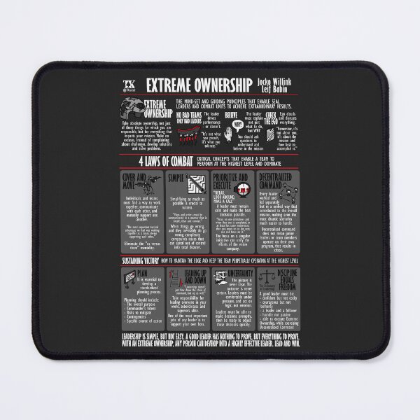 Item preview, Visual Summary Extreme Ownership (Jocko Willink) designed and sold by TKsuited.