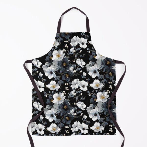 Item preview, A modern and minimalist floral pattern bold black and white blooms. designed and sold by cozycrafts3.