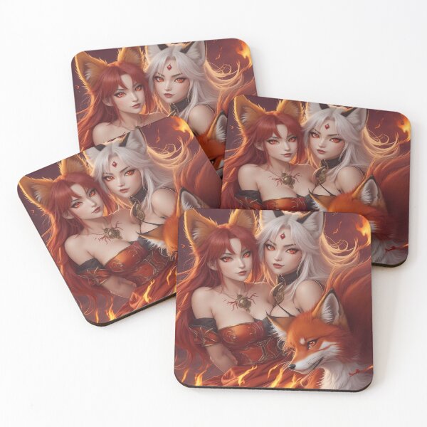 Item preview, Anime girl fire fox designed and sold by ArtBoom73.