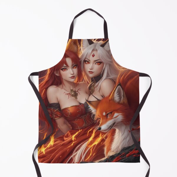 Item preview, Anime girl fire fox designed and sold by ArtBoom73.