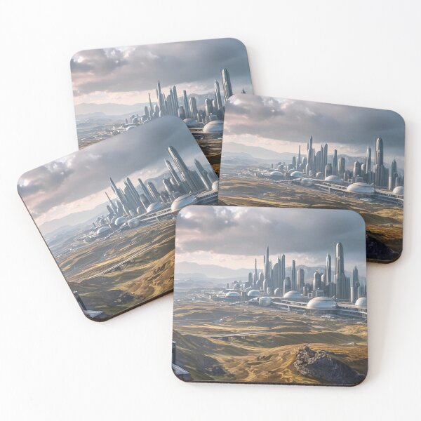 Item preview, Dystopian Postapocalyptic Dieselpunk Cityscape designed and sold by wolfer21.