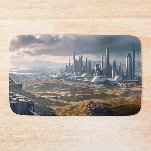 Item preview, Dystopian Postapocalyptic Dieselpunk Cityscape designed and sold by wolfer21.
