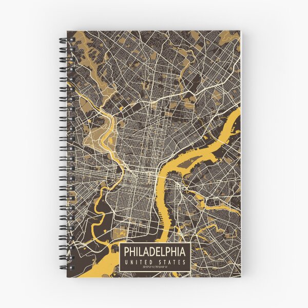 Item preview, Philadelphia City Map of Pennsylvania, USA - Pastel designed and sold by deMAP.