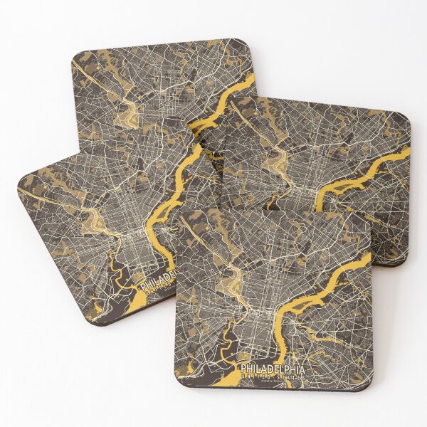 Item preview, Philadelphia City Map of Pennsylvania, USA - Pastel designed and sold by deMAP.