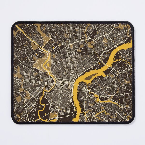 Item preview, Philadelphia City Map of Pennsylvania, USA - Pastel designed and sold by deMAP.