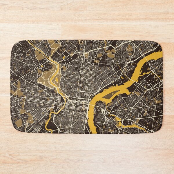 Item preview, Philadelphia City Map of Pennsylvania, USA - Pastel designed and sold by deMAP.
