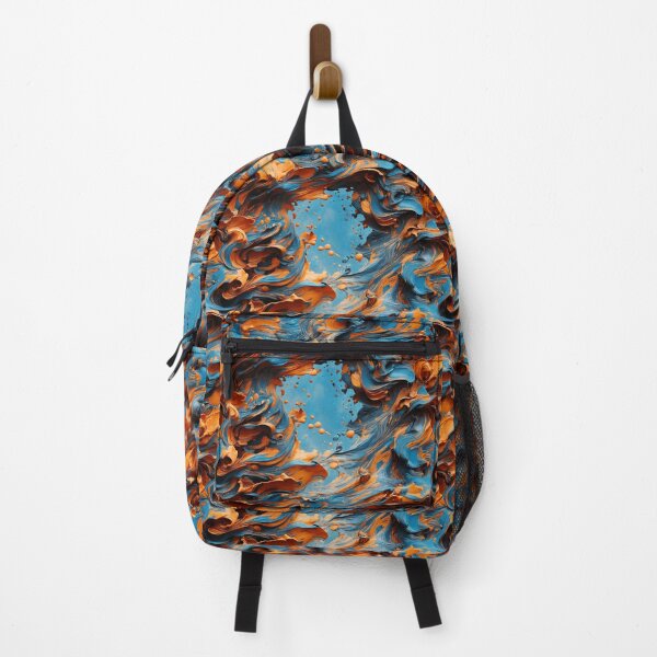 Item preview, INK SPLASH - LIGHT BLUE AND ORANGE V2 designed and sold by NAG5089A.
