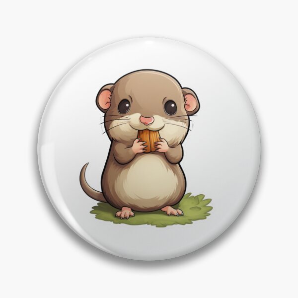 Item preview, Arte y pegatinas inspirados en animales de Common Shrew Kawaii UK designed and sold by CDC40.