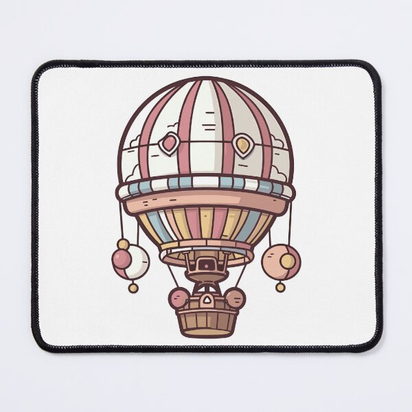 Item preview, Sky Serenity: Colorful Kawaii Hot Air Balloon Bliss designed and sold by DigitalGraphic1.