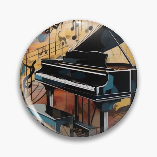 Item preview, Abstract image of a piano and musical symbols designed and sold by MusicalArtisty.