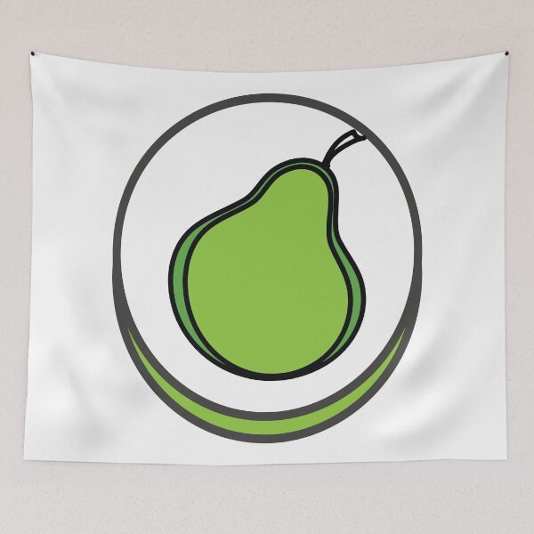 Item preview, Pear Logo Emblem Foodietoon designed and sold by ProjectX23.