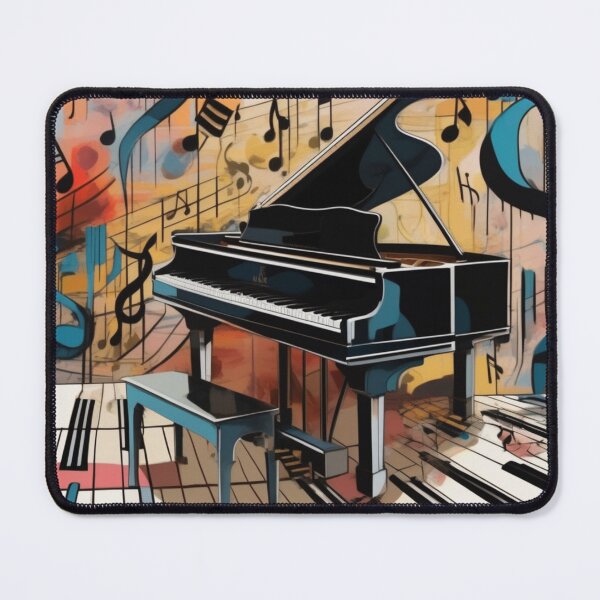 Item preview, Abstract image of a piano and musical symbols designed and sold by MusicalArtisty.