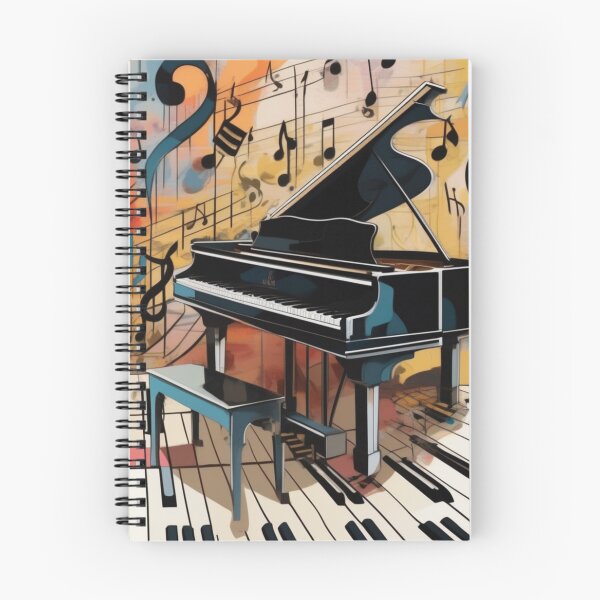 Item preview, Abstract image of a piano and musical symbols designed and sold by MusicalArtisty.