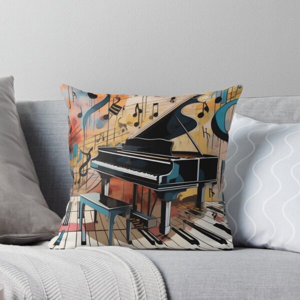 Item preview, Abstract image of a piano and musical symbols designed and sold by MusicalArtisty.