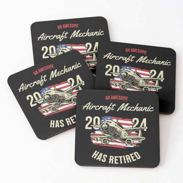 Item preview, Patriotic 2024 Retired Awesome Aircraft Mechanic  designed and sold by Nicole Creates.