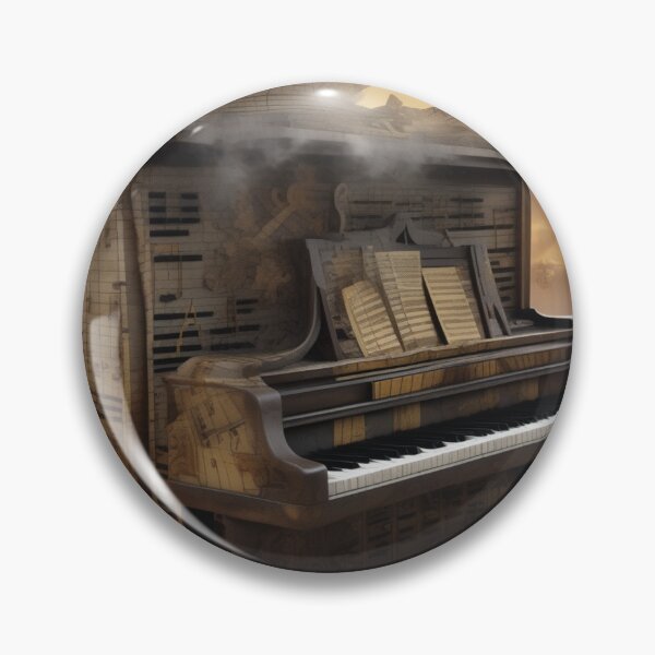 Item preview, Abstract image of a piano and musical symbols designed and sold by MusicalArtisty.