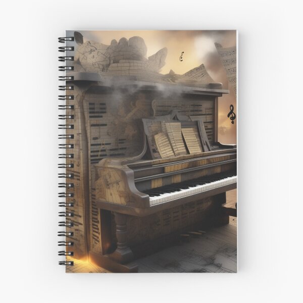 Item preview, Abstract image of a piano and musical symbols designed and sold by MusicalArtisty.
