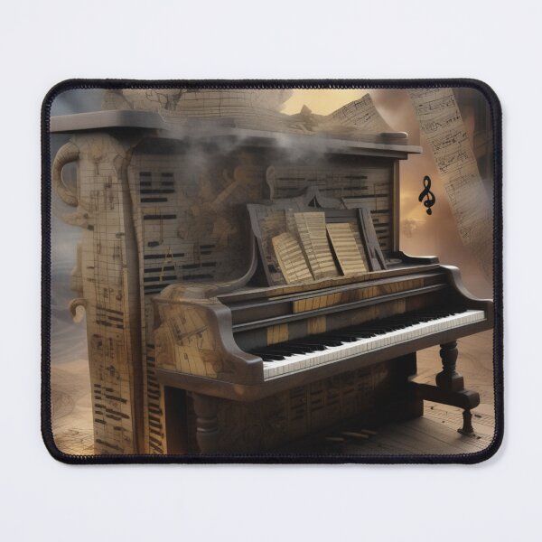 Item preview, Abstract image of a piano and musical symbols designed and sold by MusicalArtisty.