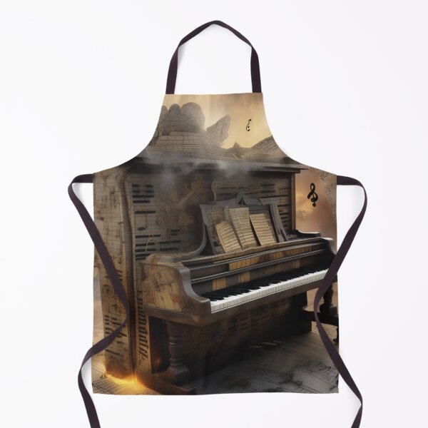 Item preview, Abstract image of a piano and musical symbols designed and sold by MusicalArtisty.