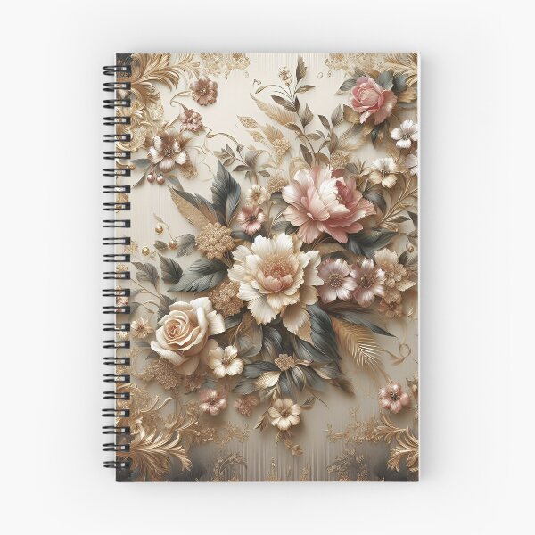 Item preview, Gilt edged maximalist flowers designed and sold by Inkstorm-London.