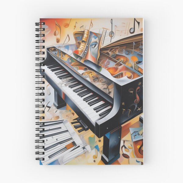 Item preview, Abstract image of a piano and musical symbols designed and sold by MusicalArtisty.