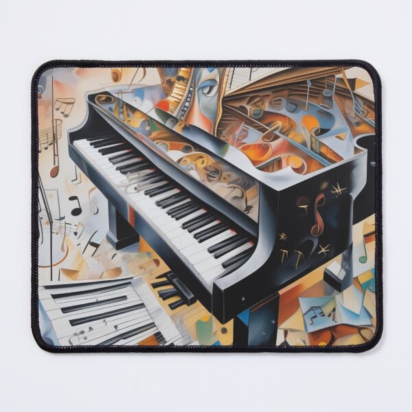 Item preview, Abstract image of a piano and musical symbols designed and sold by MusicalArtisty.