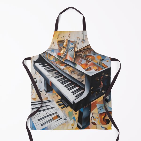 Item preview, Abstract image of a piano and musical symbols designed and sold by MusicalArtisty.