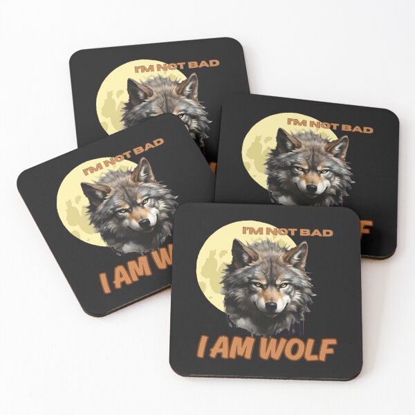 Item preview, i'm not bad i am a wolf designed and sold by aledfychan.