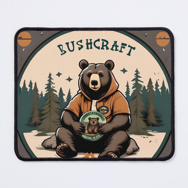 Item preview, Bear Bushcraft Logo, Campfire designed and sold by NiemandsKunst.