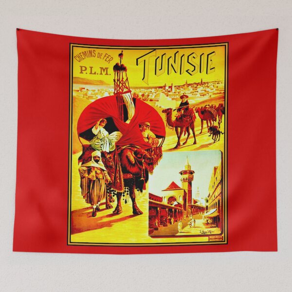 Item preview, TUNISIA; Vintage Travel Advertising Print designed and sold by posterbobs.