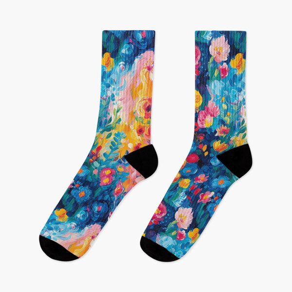 Item preview, Patrón sin costuras pintado floral colorido designed and sold by LotusBlanc.