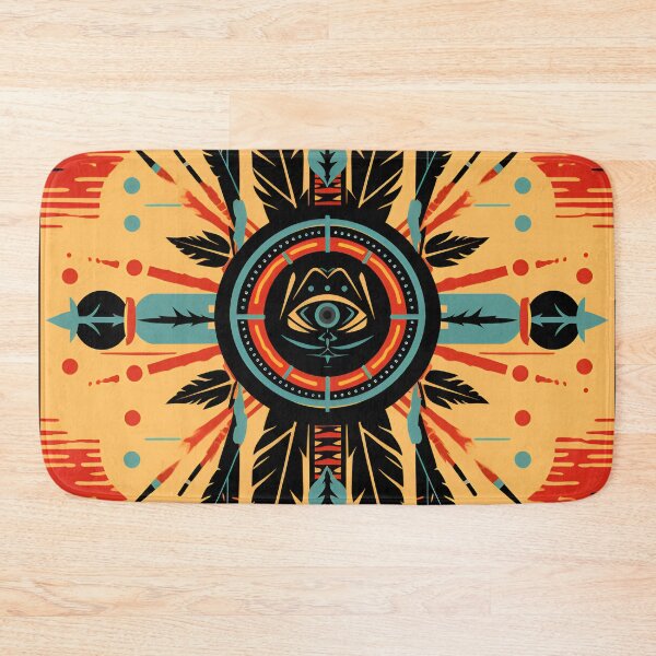 Item preview, colorful Comanche Indian tribal pattern designed and sold by dcrc.