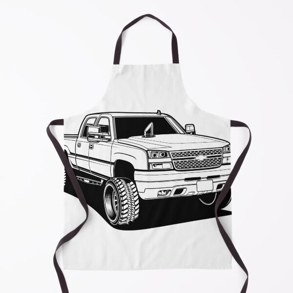Item preview, 2004 Chevrolet Silverado 1500 Line Art Style designed and sold by vektoranda.