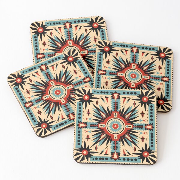 Item preview, colorful Comanche Indian tribal pattern designed and sold by dcrc.