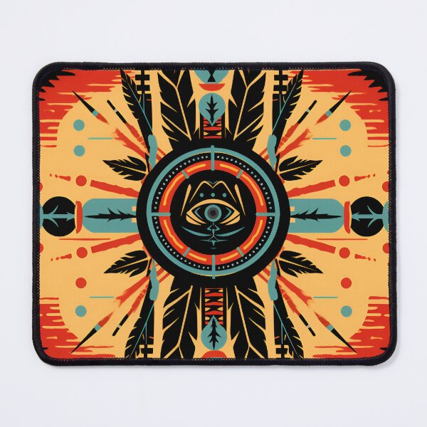 Item preview, colorful Comanche Indian tribal pattern designed and sold by dcrc.