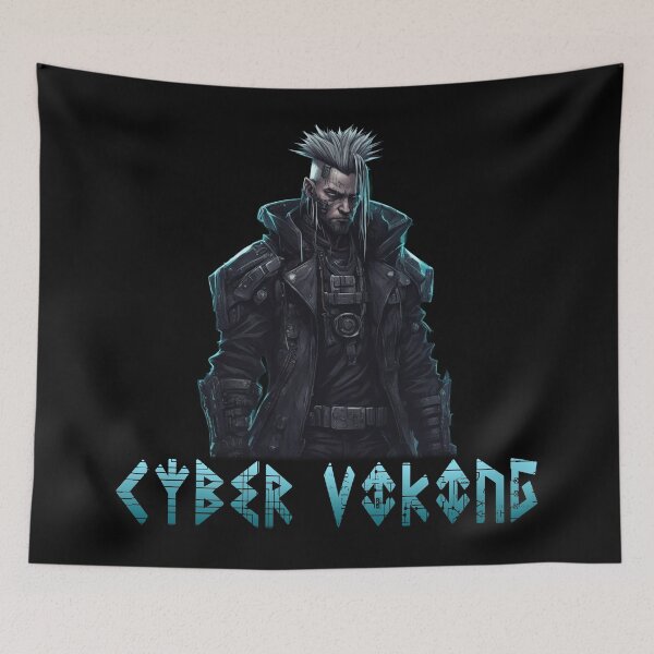 Item preview, Cyber Viking, Digital Norse, Cyberpunk designed and sold by Burn-Ego.